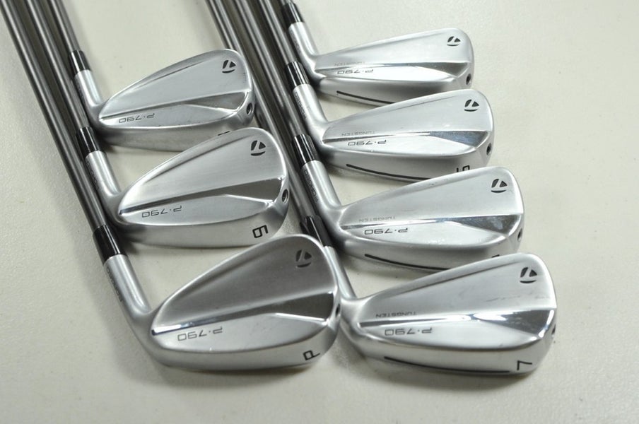 TaylorMade P790 2021 4-PW Iron Set Stiff Flex Right Recoil ES Graphite # 208434