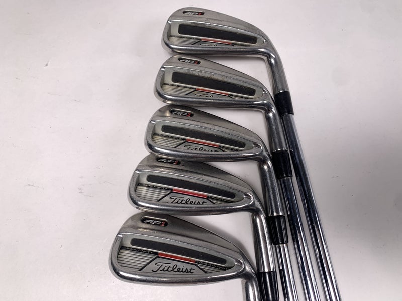 Titleist AP1 Iron Set 6-PW Project X Rifle Precision 6.0 Stiff Steel Mens RH +1"