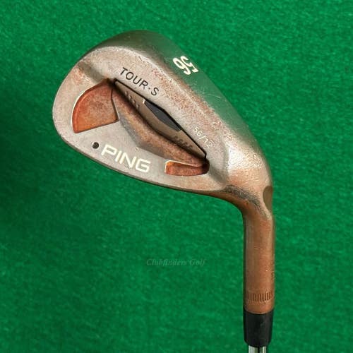 Ping Tour-S Raw Black Dot 56-12 56 Sand Wedge Stepped Steel Wedge Flex