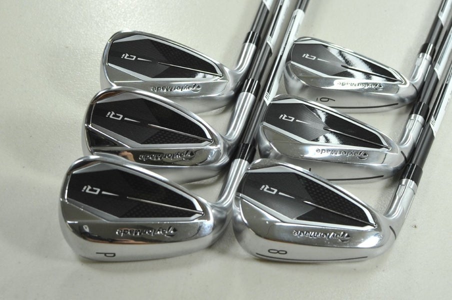 LEFT HANDED TaylorMade Qi 6-PW,SW Iron Set Senior Flex KBS MAX Graphite # 206934