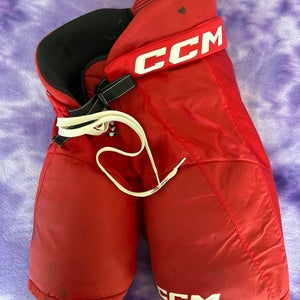 Red Junior Medium CCM Next Hockey Pants (Used)