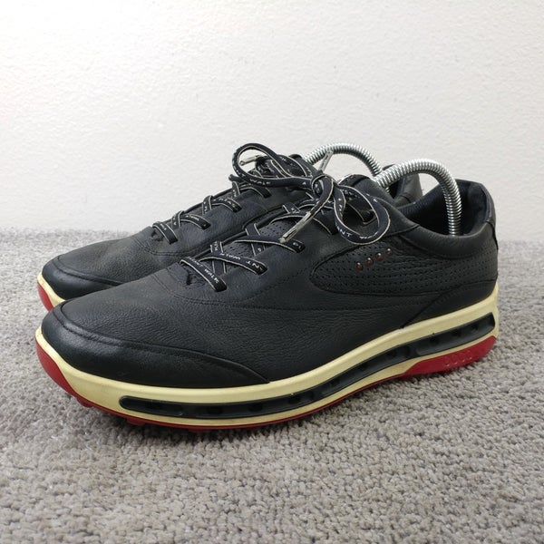 Ecco Cool Pro GTX Spikeless Golf Shoes Mens Size 41 EU Lace Up Black Leather