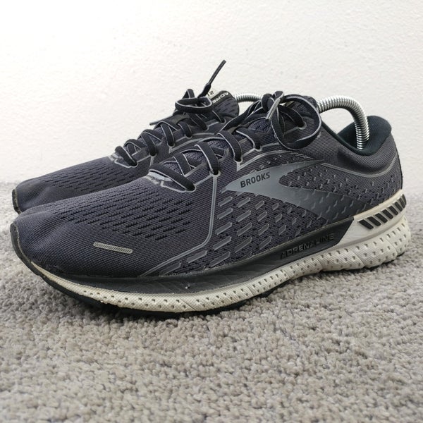 Brooks Adrenaline GTS 21 Mens Size 8.5 Running Shoes Low Top Gray Sneakers
