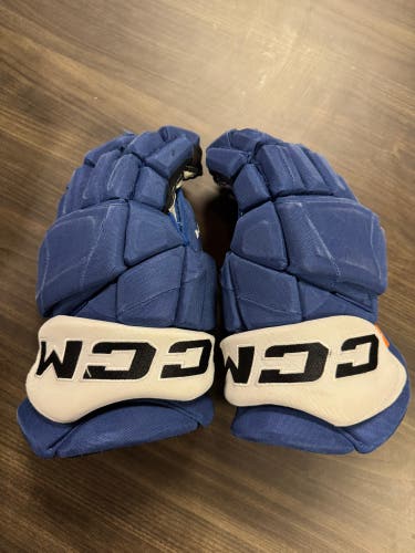 #14 TRISTAN ALLARD Used CCM Gloves 14" Pro Stock (Set 1)