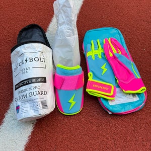Bruce Bolt BATTING GLOVES with Elbow guard NEW
