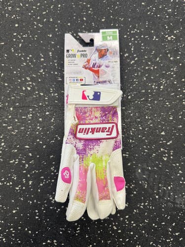 New Franklin Grow Batting Gloves White MD 11849-S000035261