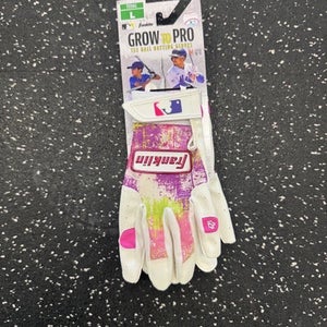 New Franklin Grow Batting Gloves White MD 11849-S000035249