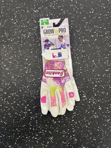 New Franklin Grow Batting Gloves White MD 11849-S000035249
