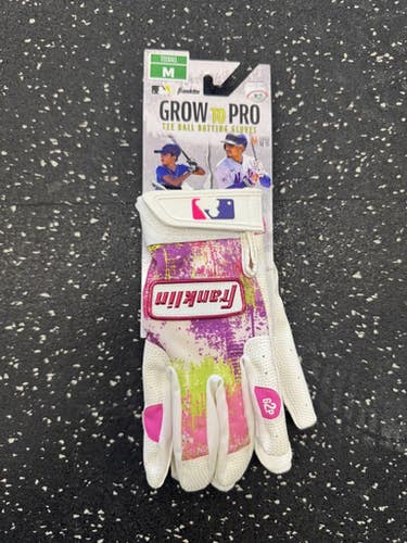 New Franklin Grow Batting Gloves White MD 11849-S000035244