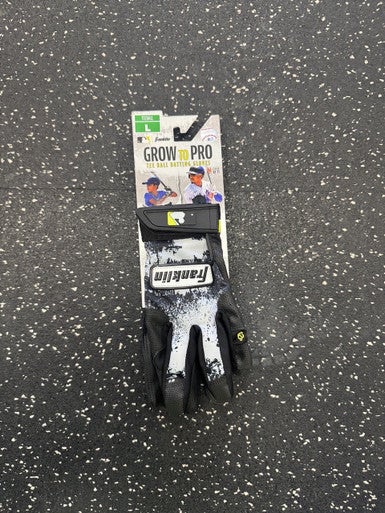 New Franklin BB Grow Batting Gloves Black LG 11849-S000035233