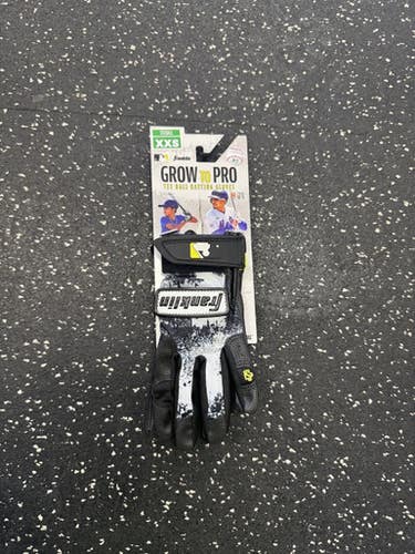 New Franklin Grow Batting Gloves Black XXS 11849-S000035216