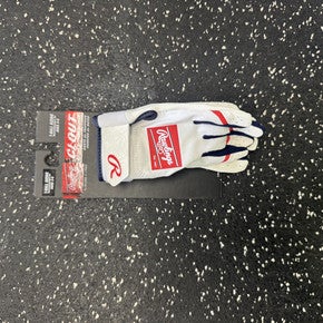 New Rawlings BB Clout Batting Gloves White Youth 11849-S000035213
