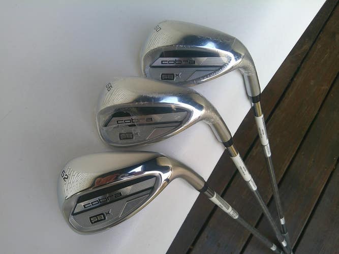 Cobra SBx (52*, 56*, 60*) Wedge Set w/ KBS MAX Stiff Flex Shafts