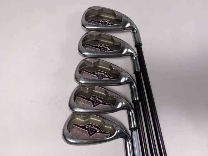 Callaway Big Bertha 2006 Iron Set 5-PW Ladies Graphite Womens RH- no 9i