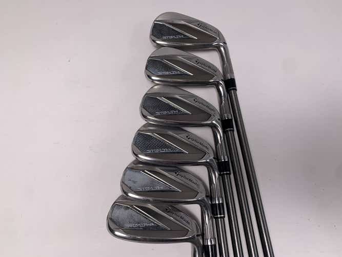 TaylorMade Stealth Iron Set 6-PW+GW AeroTech SteelFiber i70 Senior Mens RH