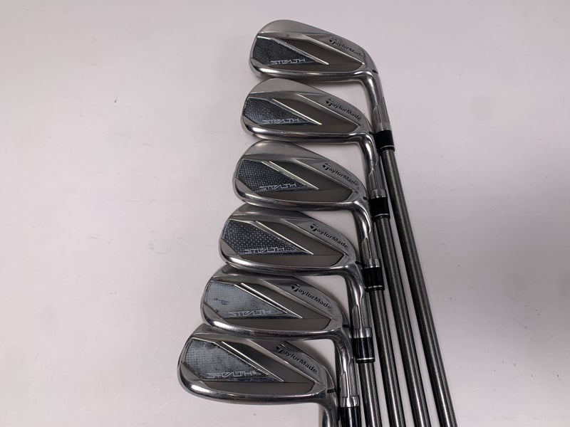 TaylorMade Stealth Iron Set 6-PW+GW AeroTech SteelFiber i70 Senior Mens RH