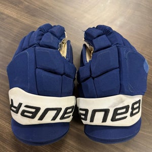 #94 CONOR GEEKIE Used Bauer Supreme Mach Gloves 13" Pro Stock (Set 2)