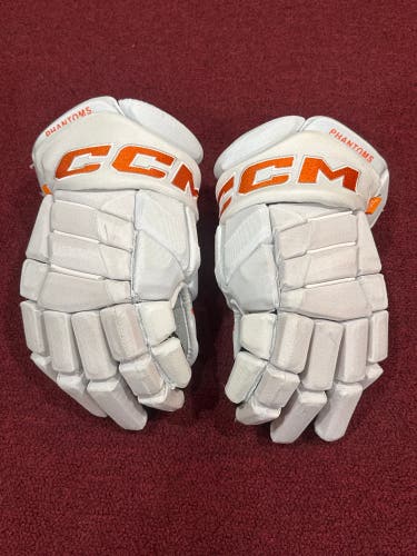 Lehigh Valley Phantoms CCM HGPJSPP Gloves 14" Pro Stock Item#WO14T