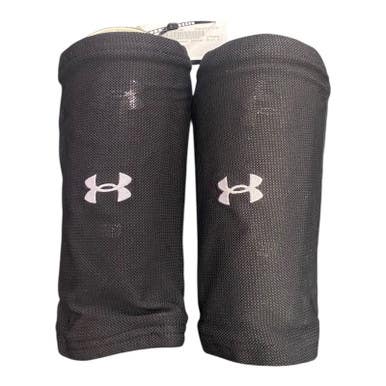 Used Under Armour Soccer Shin Guards Adult Black LG 11375-S000372206