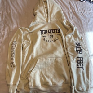 Yaquis de Obregón (LAMP) Large Beige “Salty Feet” Hooded Sweatshirt