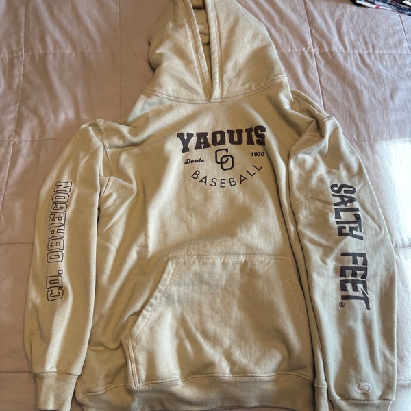 Yaquis de Obregón (LAMP) Large Beige “Salty Feet” Hooded Sweatshirt