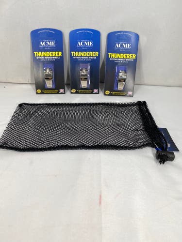 3 Pack ACME Thunderer Lanyard Whistle