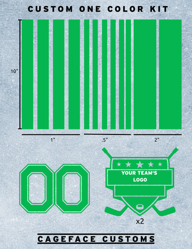 ONE COLOR VINYL MASK KIT - CUSTOMIZABLE
