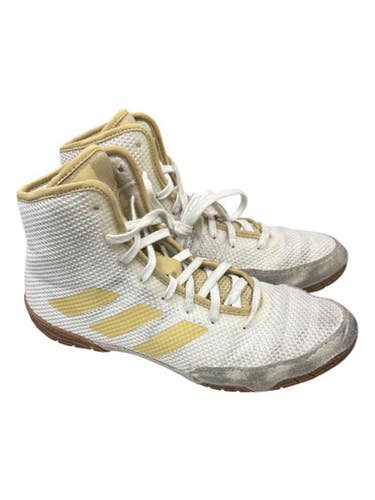 Used Adidas ART FZ5387 WHT/CRE SHOES Wrestling Shoes White Senior 6 11862-S000092144