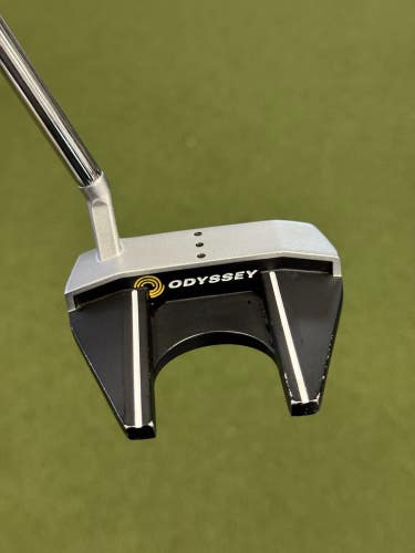 ODYSSEY STROKE LAB BLACK 7 S PUTTER w/White Microhinge face RH 35" NICE