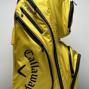 Callaway ORG 14 Cart Bag Yellow 14-Way Divide Single Strap Golf Bag NEW