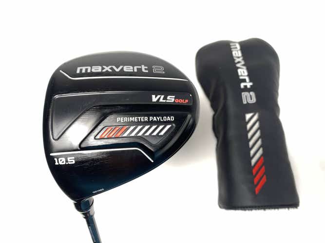 VLS Golf Maxvert 2 Driver 10.5* VLS 55g Regular Steel Mens LH Midsize Grip