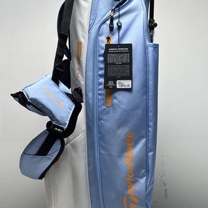 Taylormade Flex Tech Stand Bag Light Blue/White 4-Way Divide Strap Golf Bag NEW