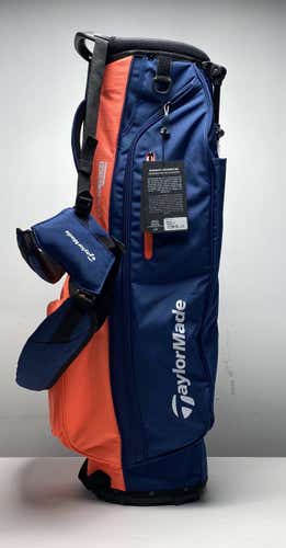 Taylormade Flex Tech Stand Bag Navy / Coral 4-Way Divide Dual Strap Golf Bag NEW