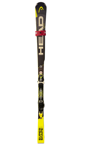 Used Head SUPER SHAPE Mens DH Ski/Binding Black 184 cm 10299-S000304815