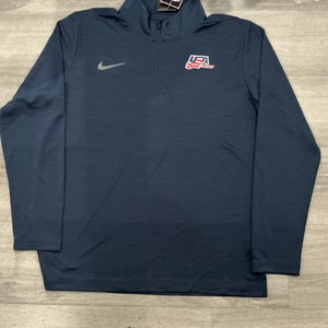 Team USA Blue Men's Large Nike 1/4 Zip (New)