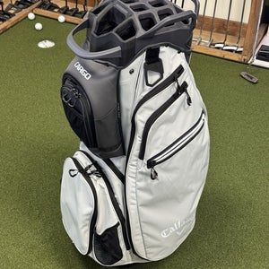 Callaway Cargo 2025 Cart Bag - White / Hex Camo 14-wayDivider w Rain Cover used