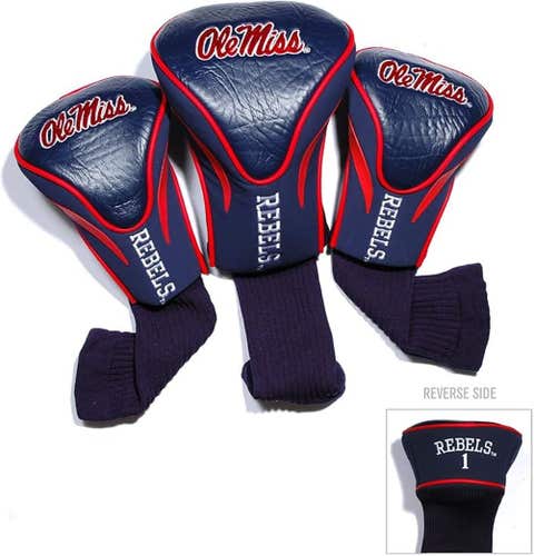 Team Golf Contour Golf Club Headcovers 3pk (Ole Miss Rebels) NCAA NEW