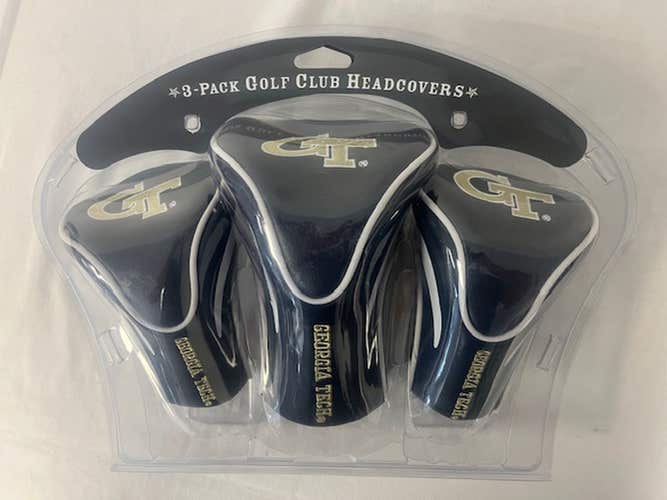 Team Golf Contour Golf Club Headcovers 3pk (Georgia Tech Yellow Jackets) NEW