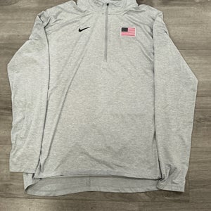 Team USA Gray Men's XL Nike 1/4 Zip (New)
