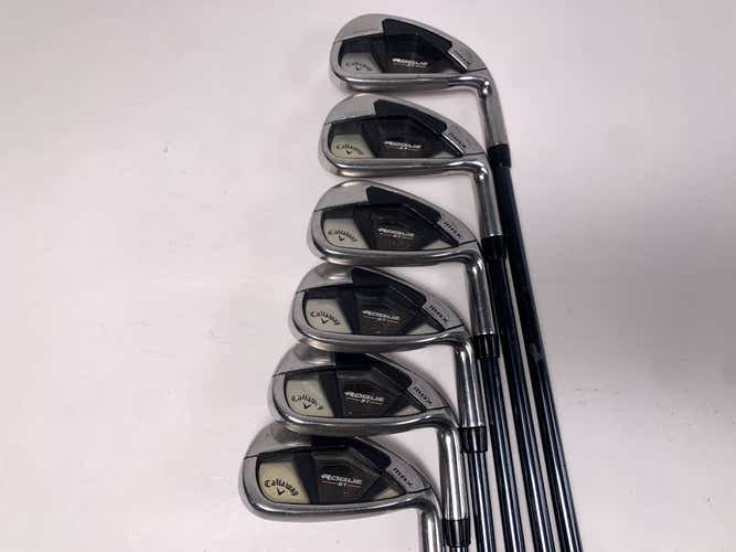 Callaway Rogue ST Max Iron Set 6-PW+GW  Recoil Dart F2 65g Senior Graphite RH