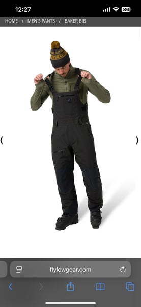 Black Men's Adult Medium Flylow Ski Pants (New)