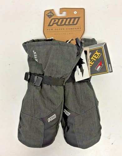 POW Warner GTX Mitt Gore-Tex Insulated Mittens Gray Size Small NEW
