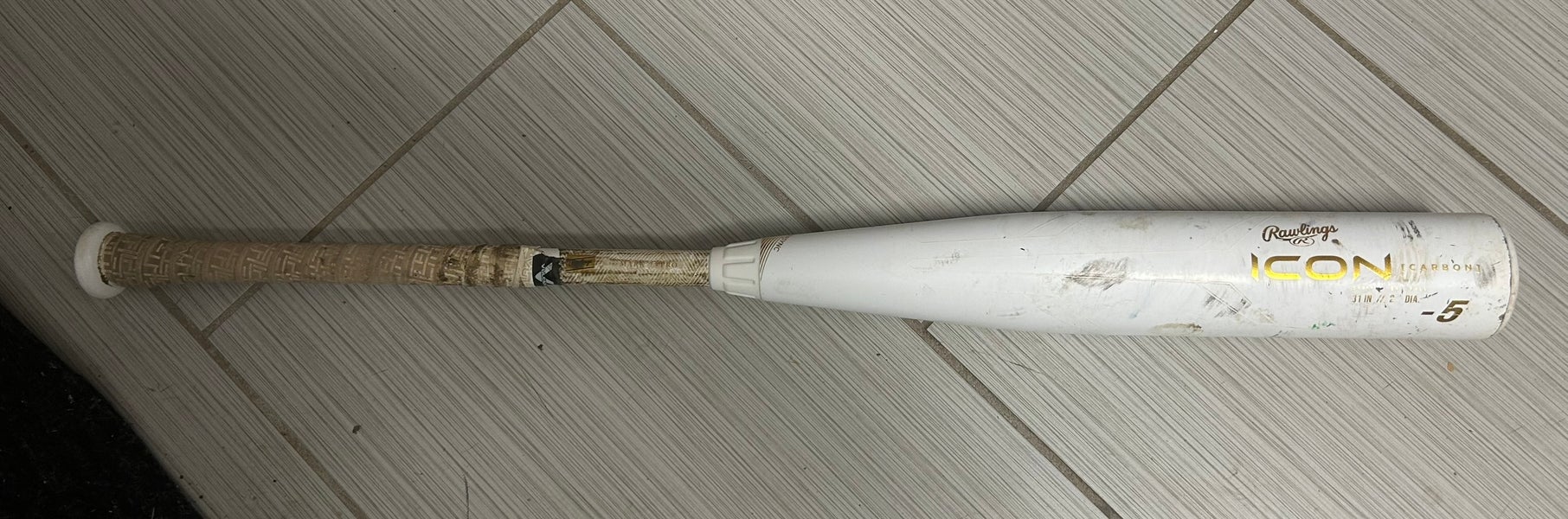 *CAGE BAT ONLY* 2024 Rawlings Icon USSSA Certified Bat (-5) 26 oz 31 ...