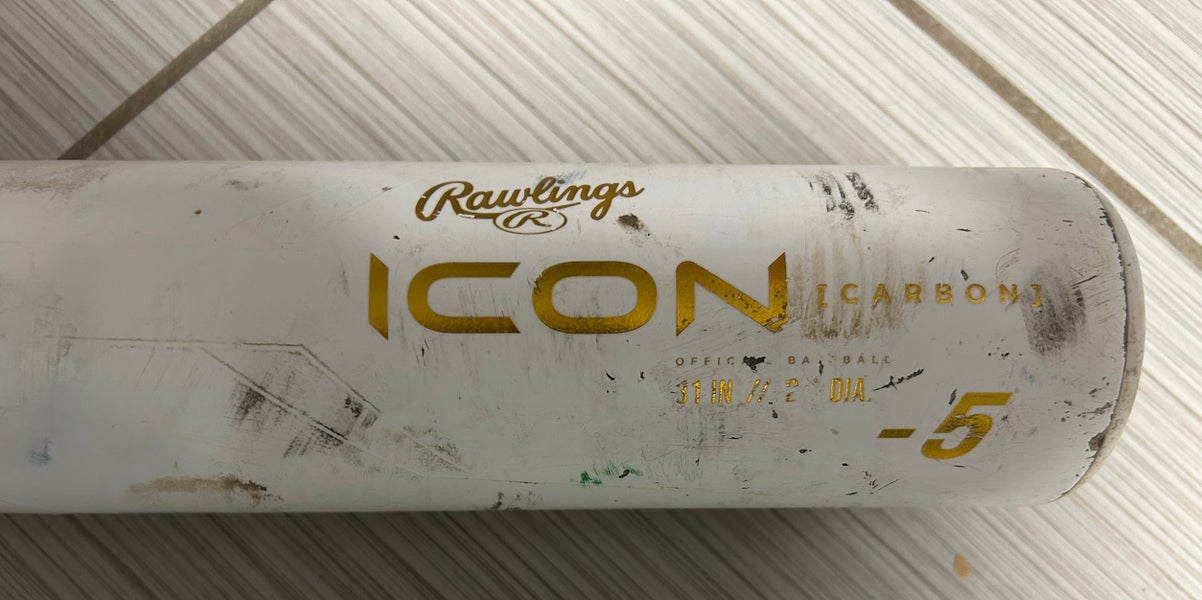 *CAGE BAT ONLY* 2024 Rawlings Icon USSSA Certified Bat (-5) 26 oz 31 ...