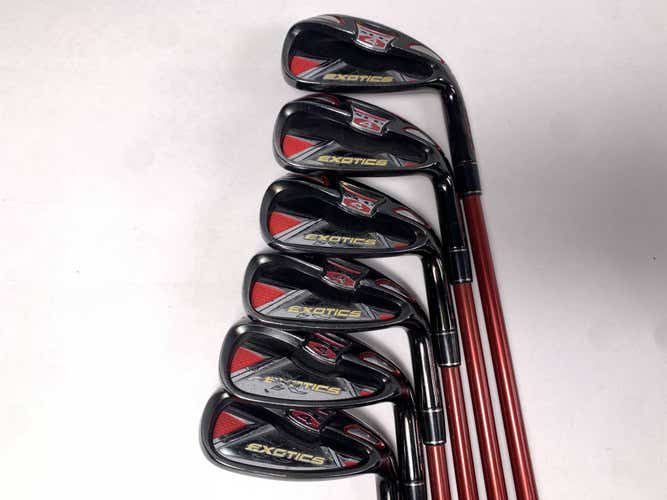 Tour Edge Exotics XCG4 Iron Set 6-PW+GW Motore Exotics 75g Regular Mens RH