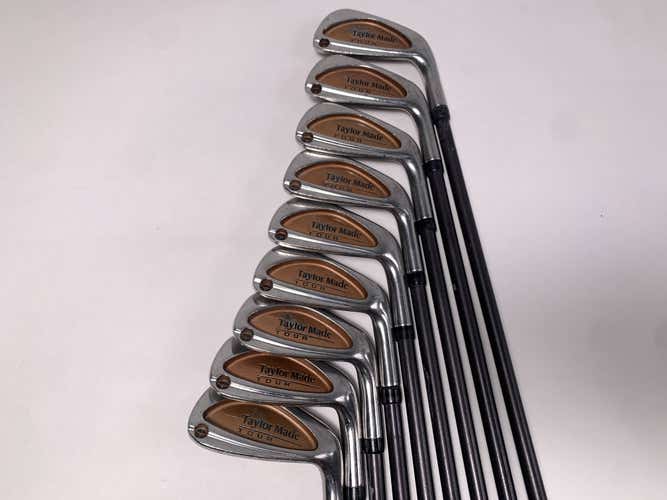 TaylorMade Burner Tour Iron Set 2-PW Bubble S-90 Plus Stiff Graphite Mens RH