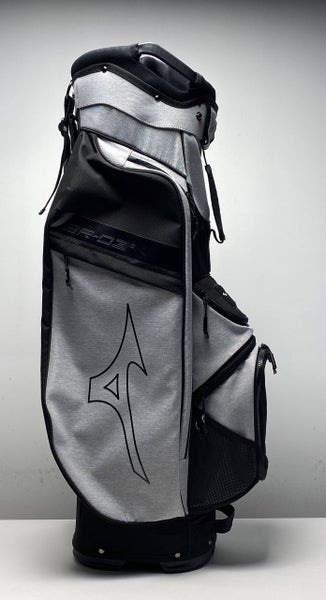 Mizuno BR-D3c Cart Bag Gray/Black 7-Way Divide Single Strap Golf Bag NEW