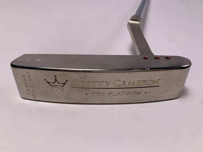 Scotty Cameron Pro Platinum Laguna Mid Slant Putter 34" Mens RH