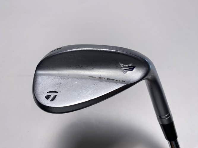 TaylorMade Milled Grind 3 Raw Chrome Sand Wedge SW 56* 8 DG S200 Stiff Mens RH