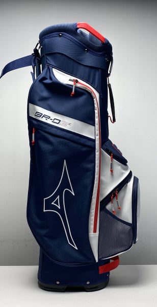 Mizuno BR-D3C Cart Bag Navy/Red 7-Way Divide Single Strap Golf Bag NEW